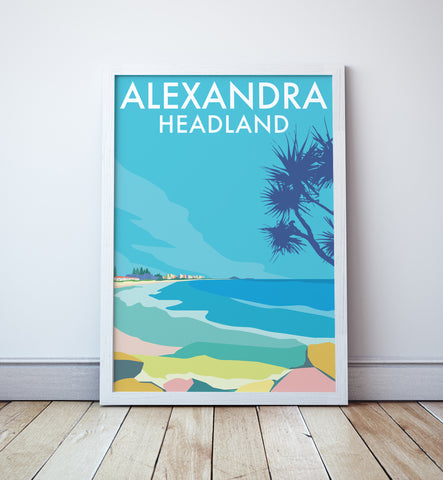 Alexandra Headland Sunshine Coast Beach Travel Print