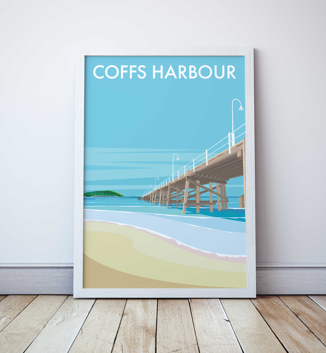 Coffs Harbour Jetty Beach Print Seascape Prints
