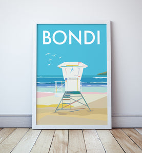 Bondi Lifeguard Tower Print