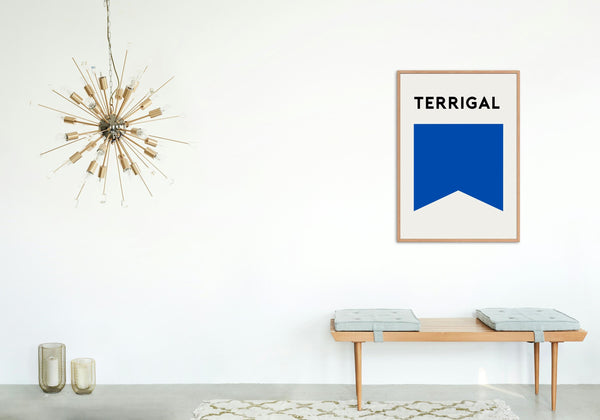 Terrigal Beach Flag Print, NSW Central Coast Beach Surf Flag, Beach Art Print Beach Memento, Terrigal New South Wales