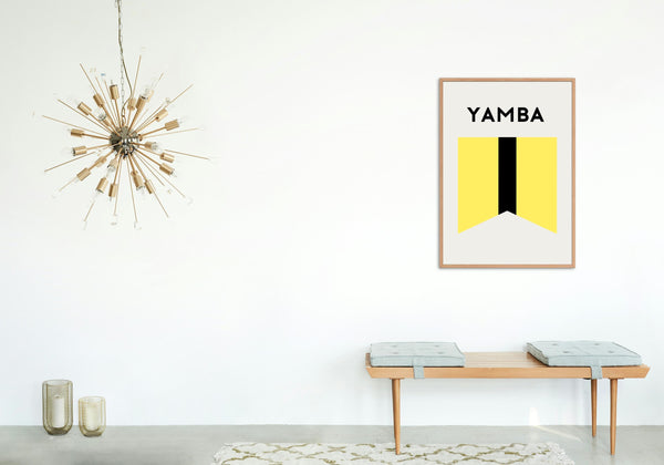 Yamba Beach Flag Print, NSW Coast Beach Surf Flag, Beach Art Print Beach Memento, Yamba New South Wales