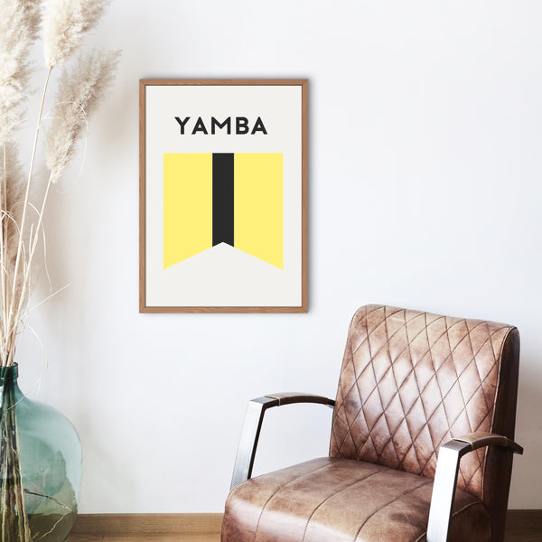 Yamba Beach Flag Print, NSW Coast Beach Surf Flag, Beach Art Print Beach Memento, Yamba New South Wales