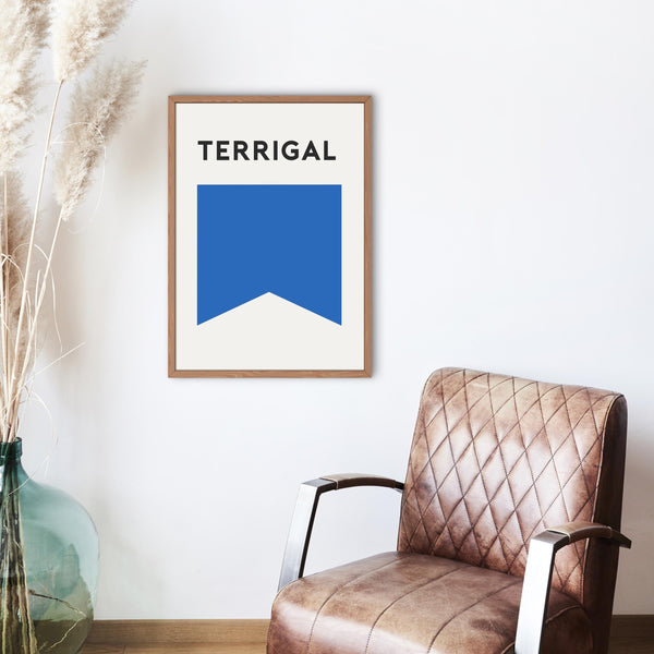 Terrigal Beach Flag Print, NSW Central Coast Beach Surf Flag, Beach Art Print Beach Memento, Terrigal New South Wales