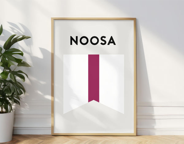 Noosa Heads Beach Flag Print, Sunshine Coast Noosa Beach Surf Flag, Beach Art Print Beach Sunshine Coast, Noosa Heads Queensland