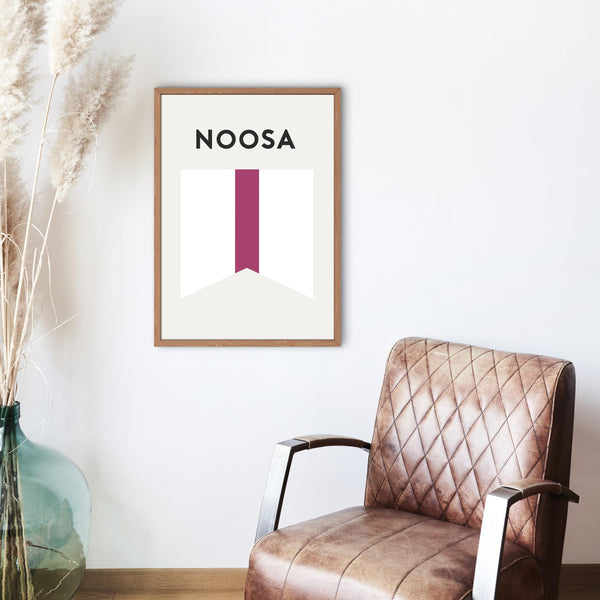 Noosa Heads Beach Flag Print, Sunshine Coast Noosa Beach Surf Flag, Beach Art Print Beach Sunshine Coast, Noosa Heads Queensland