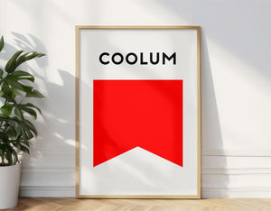 Coolum Beach Flag Print, Sunshine Coast CoolumBeach Surf Flag, Beach Art Print Beach Sunshine Coast, Coolum Beach Queensland