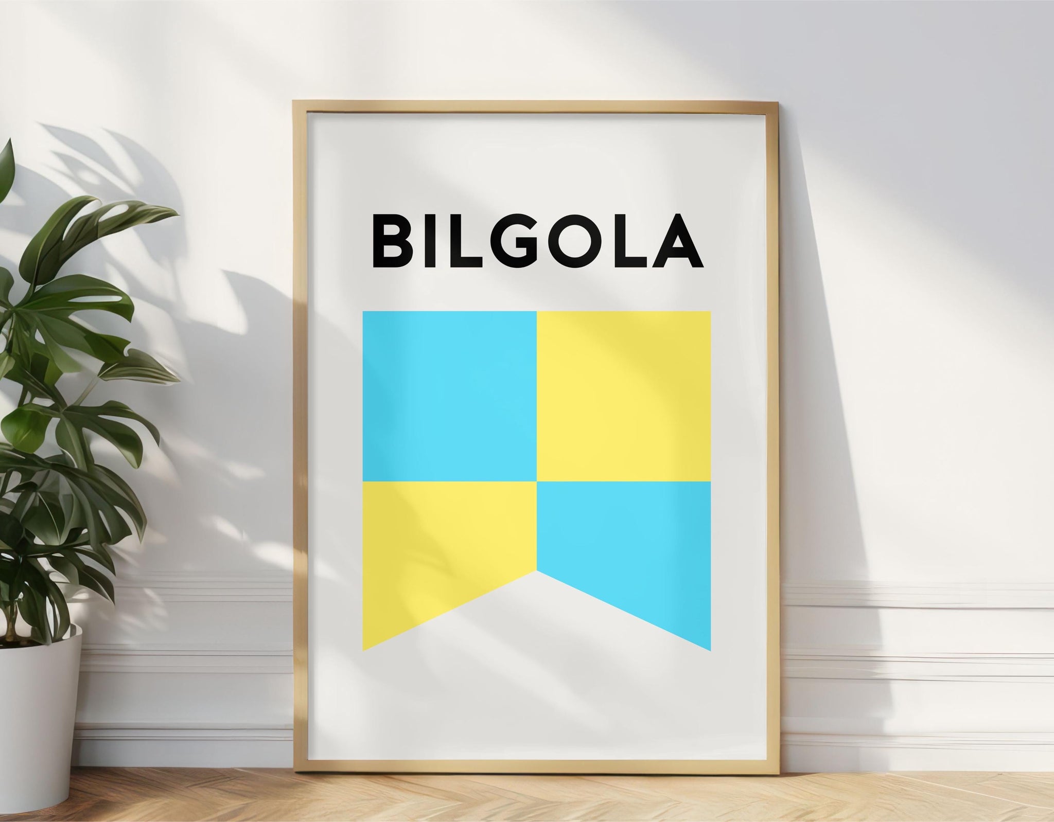 Bilgola Beach Surf Flag Print, Bilgola Beach Surf Flag Retro, Minimalist Art Print Beach Bilgola, Northern Beaches New South Wales