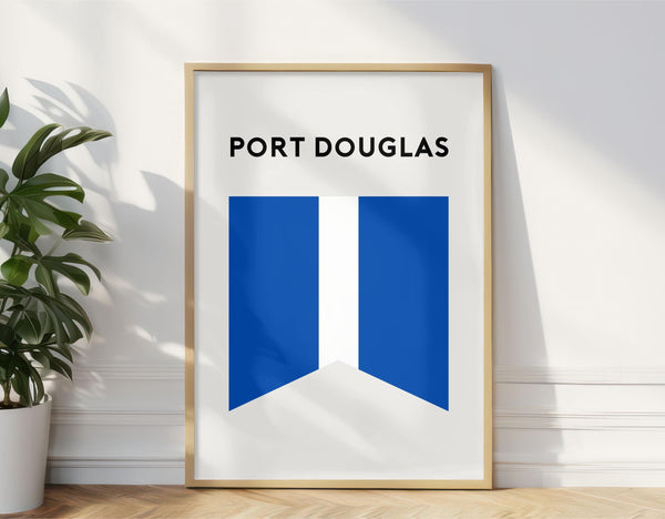 Port Douglas Beach Flag Print, Port Douglas Beach Surf Flag, Port Douglas Queensland Australia