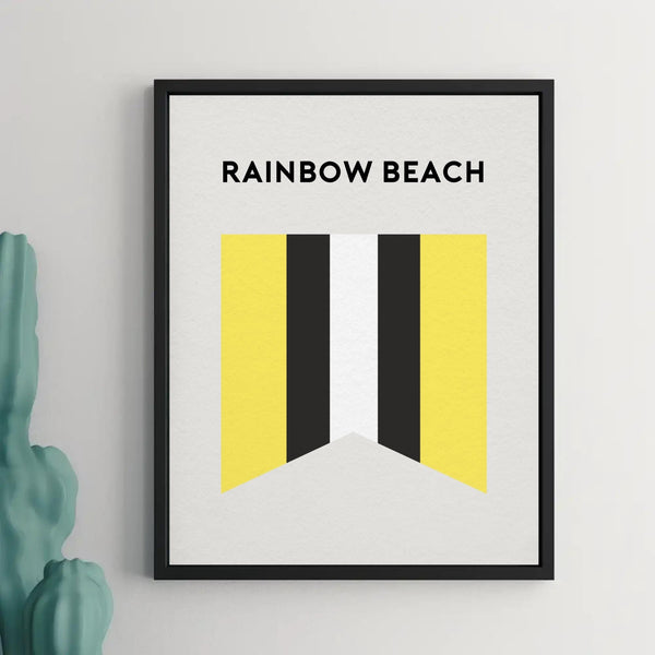 Rainbow Beach Art Print, Sunshine Coast, Rainbow Beach Surf Club, Beach Art Print Beach Sunshine Coast, Rainbow Beach Queensland