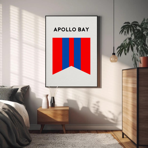 Apollo Bay Beach Surf Club Print, Apollo Bay Victoria Surf Flag, Beach Art Print, Torquay Surf Coast, Beach Art Victoria Australia