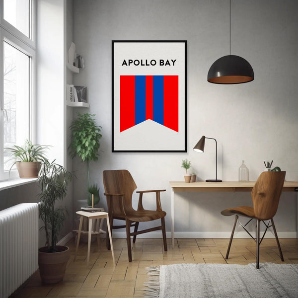 Apollo Bay Beach Surf Club Print, Apollo Bay Victoria Surf Flag, Beach Art Print, Torquay Surf Coast, Beach Art Victoria Australia