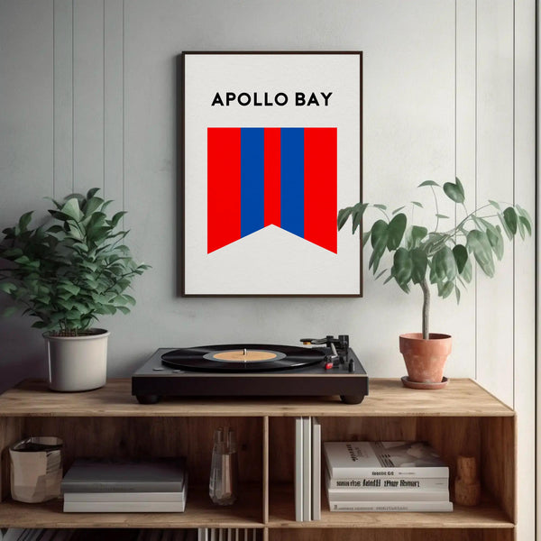 Apollo Bay Beach Surf Club Print, Apollo Bay Victoria Surf Flag, Beach Art Print, Torquay Surf Coast, Beach Art Victoria Australia