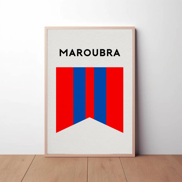 Maroubra Beach Surf Club print, Maroubra Beach Art, Maroubra Sydney Wall Art Decor