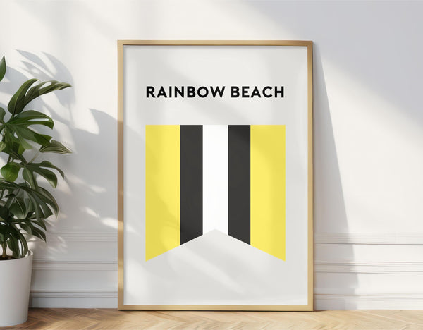 Rainbow Beach Art Print, Sunshine Coast, Rainbow Beach Surf Club, Beach Art Print Beach Sunshine Coast, Rainbow Beach Queensland