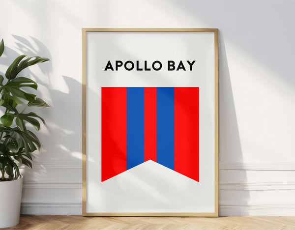 Apollo Bay Beach Surf Club Print, Apollo Bay Victoria Surf Flag, Beach Art Print, Torquay Surf Coast, Beach Art Victoria Australia