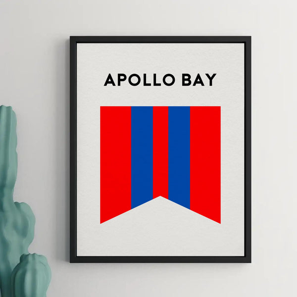 Apollo Bay Beach Surf Club Print, Apollo Bay Victoria Surf Flag, Beach Art Print, Torquay Surf Coast, Beach Art Victoria Australia