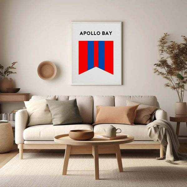 Apollo Bay Beach Surf Club Print, Apollo Bay Victoria Surf Flag, Beach Art Print, Torquay Surf Coast, Beach Art Victoria Australia