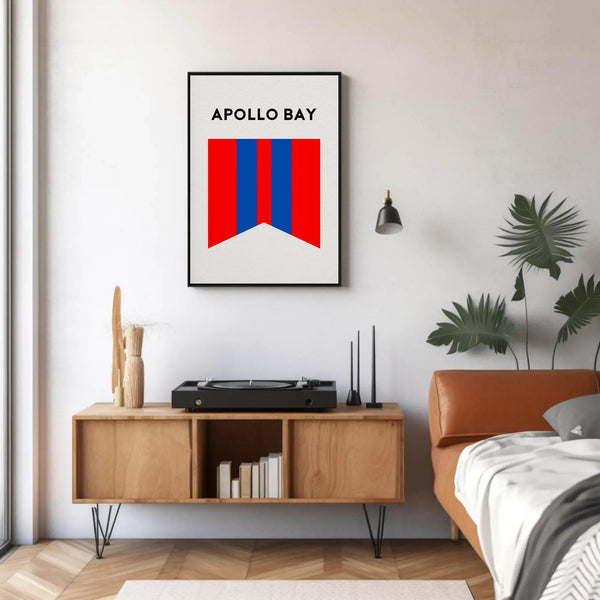 Apollo Bay Beach Surf Club Print, Apollo Bay Victoria Surf Flag, Beach Art Print, Torquay Surf Coast, Beach Art Victoria Australia