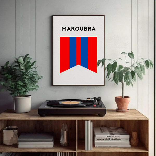 Maroubra Beach Surf Club print, Maroubra Beach Art, Maroubra Sydney Wall Art Decor