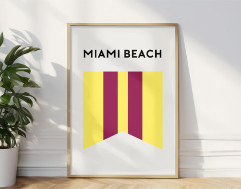 Miami Beach Gold Coast Surf Club Print, Miami Beach Gold Coast Australia, Minimalist Art Print Beach Gold Coast, Miami Queensland