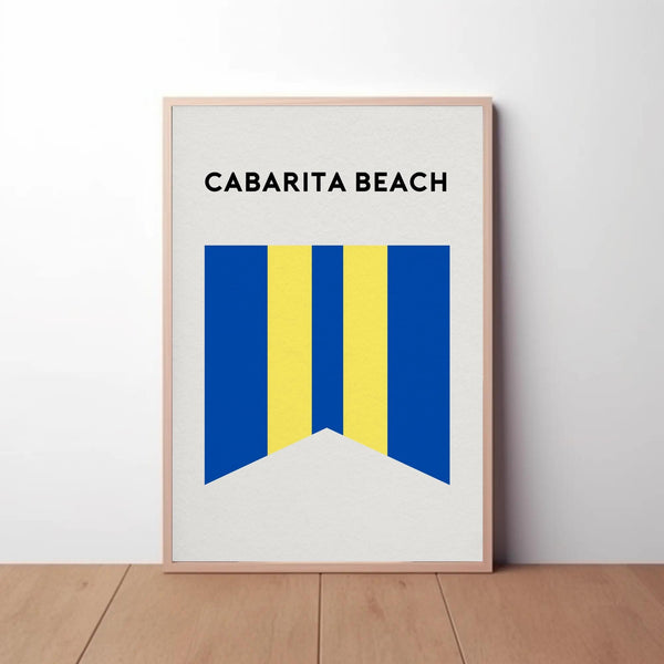 Cabarita Beach Surf Club art print, NSW Coast Beach Surf Flag, Beach Art Print Beach Memento, Cabarita Beach NSW