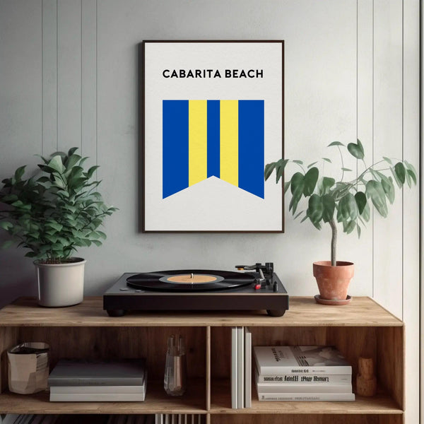 Cabarita Beach Surf Club art print, NSW Coast Beach Surf Flag, Beach Art Print Beach Memento, Cabarita Beach NSW