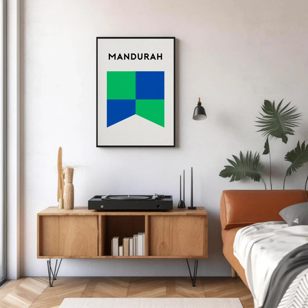 Mandurah Beach Art Print, Western Australia Wall Decor, Mandurah Beach WA Surf Club, Beach Art Print WA Mandurah SLSC