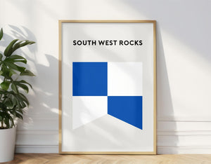 South West Rocks Beach SLSC Print, South West Rocks Surf Club Wall Art, South West Rocks Surf Beach Wall Decor Art