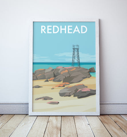 Redhead Beach Travel Print