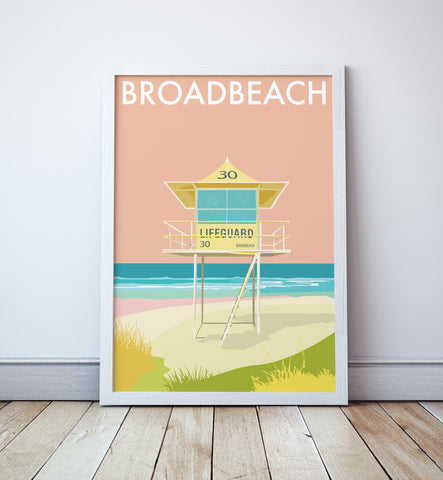 Broadbeach Lifeguard Tower Print