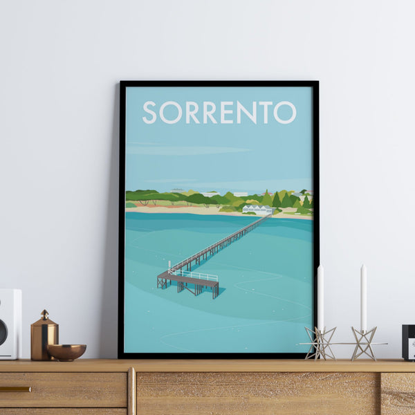 Sorrento Pier Travel Print