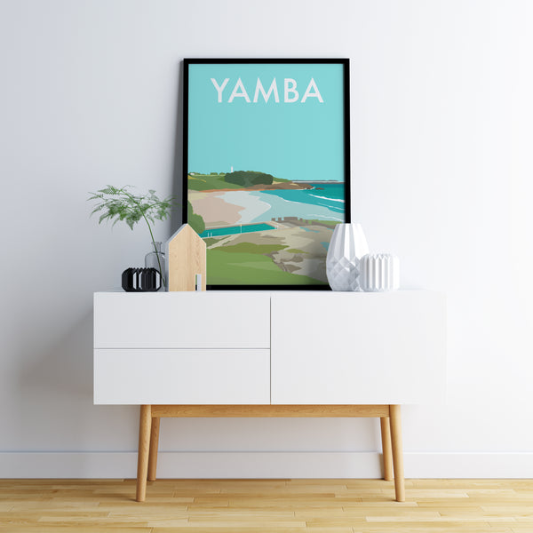 Yamba Beach Travel Print