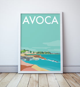 Avoca Beach Travel Print