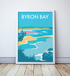 Byron Bay Beach Travel Print