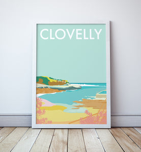 Clovelly Travel Print