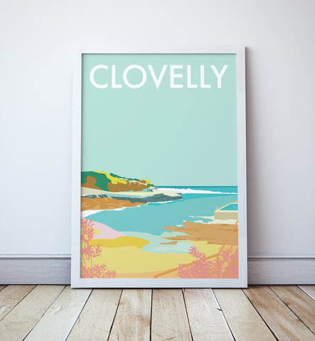 Clovelly Travel Print