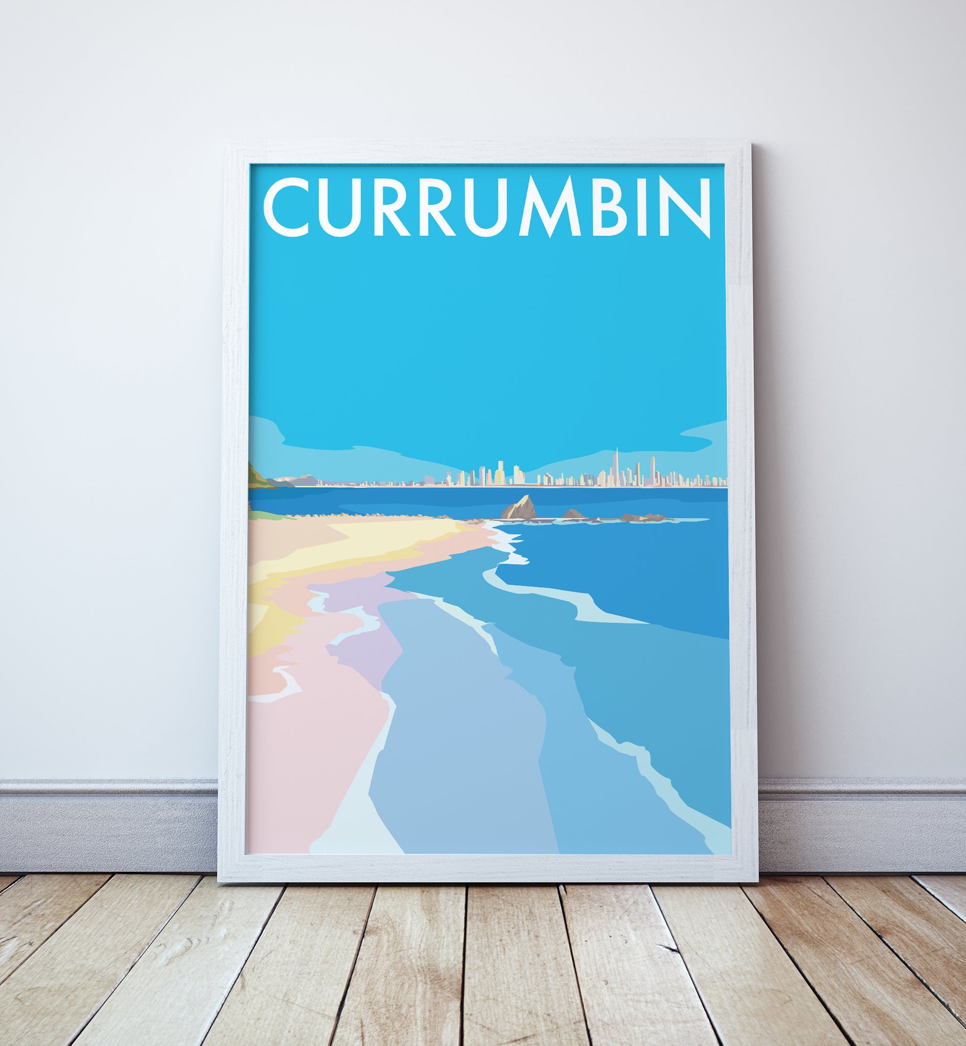 Currumbin Beach Travel Print