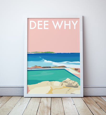 Dee Why Beach Travel Print