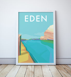 Eden Beach Travel Print