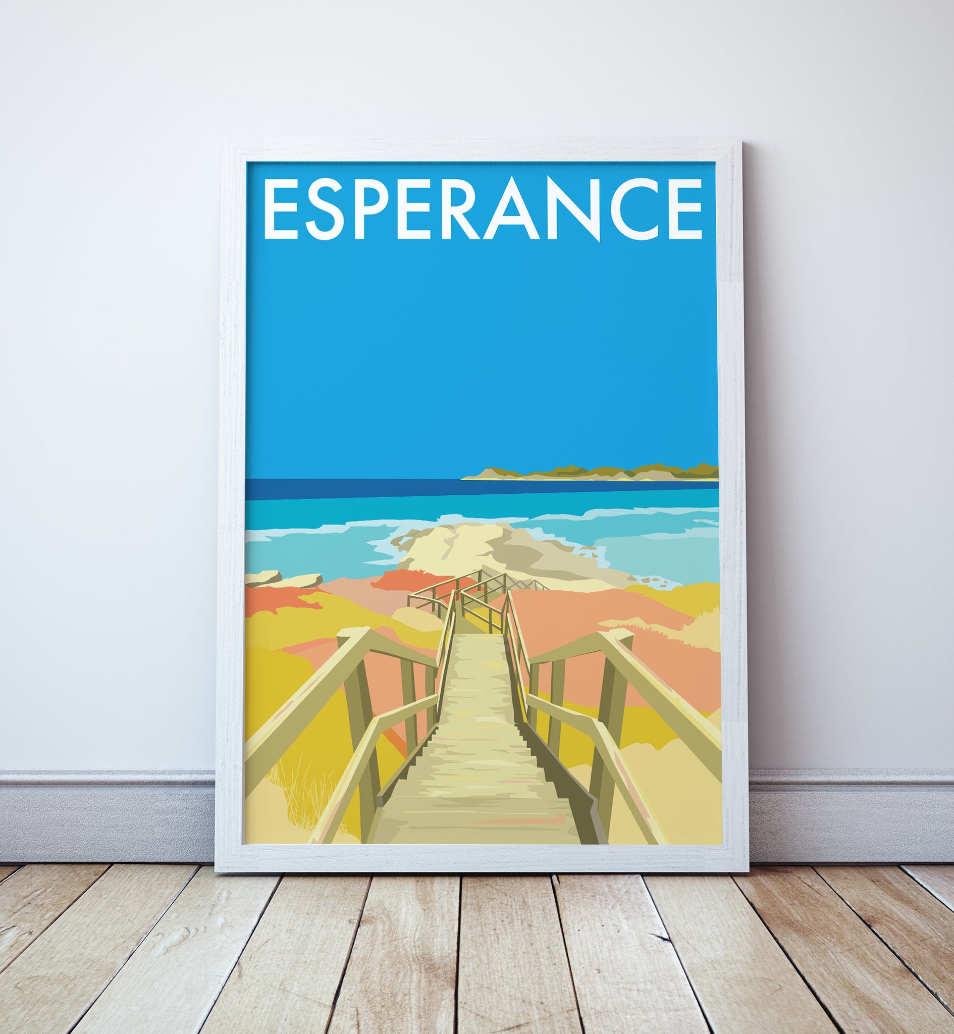 Esperance Beach Travel Print