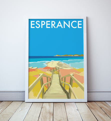 Esperance Beach Travel Print
