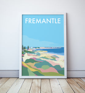 Fremantle Beach Travel Print