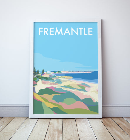 Fremantle Beach Travel Print