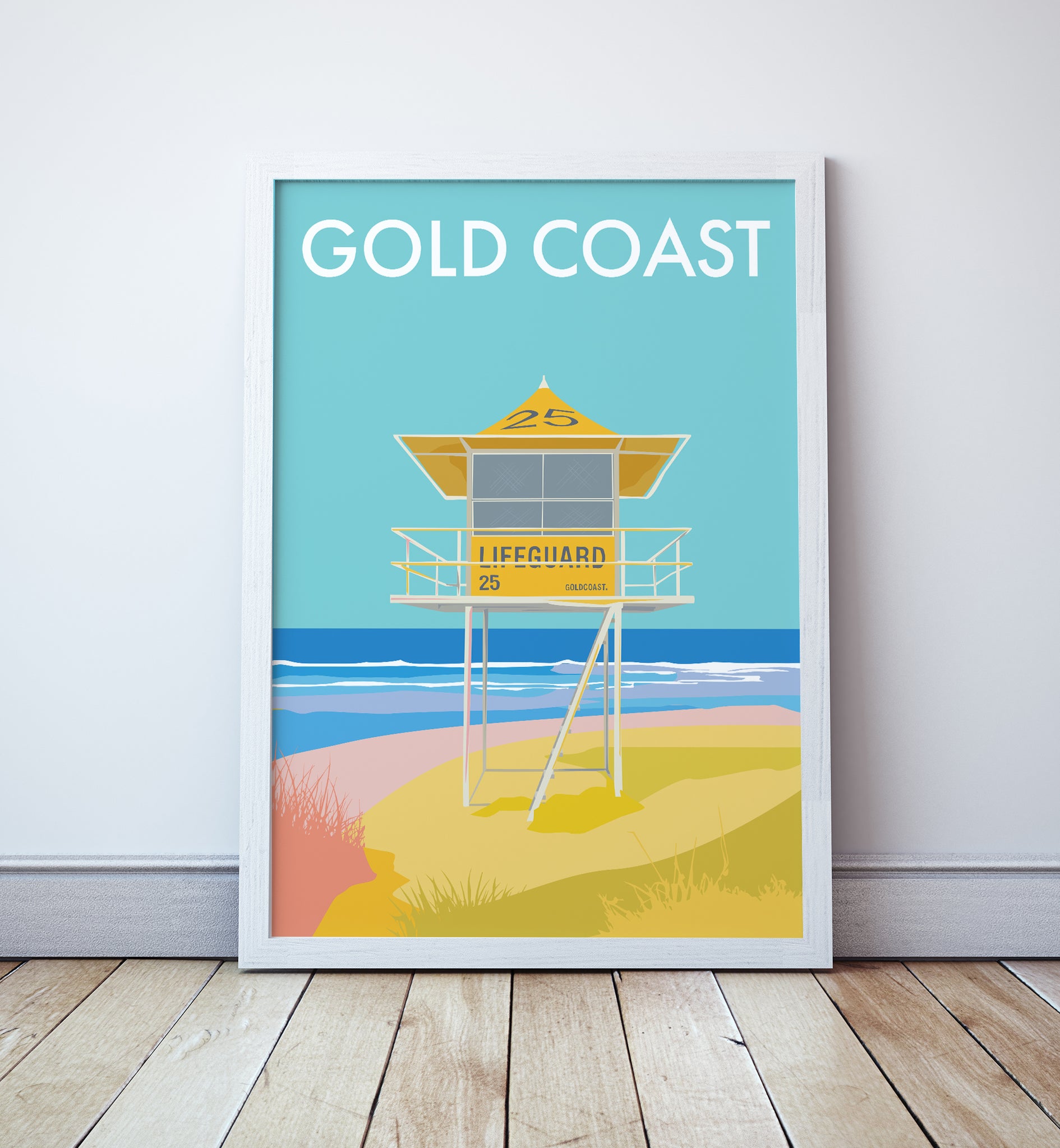 Gold Coast Lifeguard Tower Print