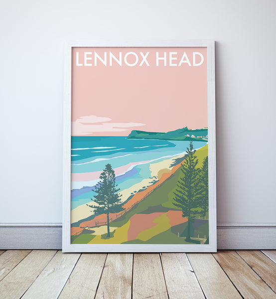 Lennox Head Beach Travel Print