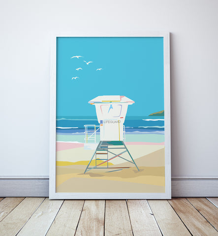 Surf Lifeguard Tower Print