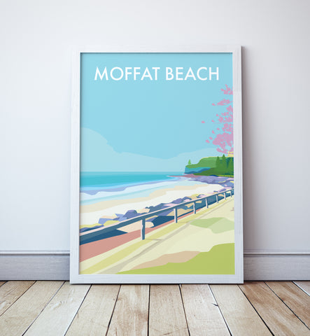 Mofatt Beach Sunshine Coast Travel Print