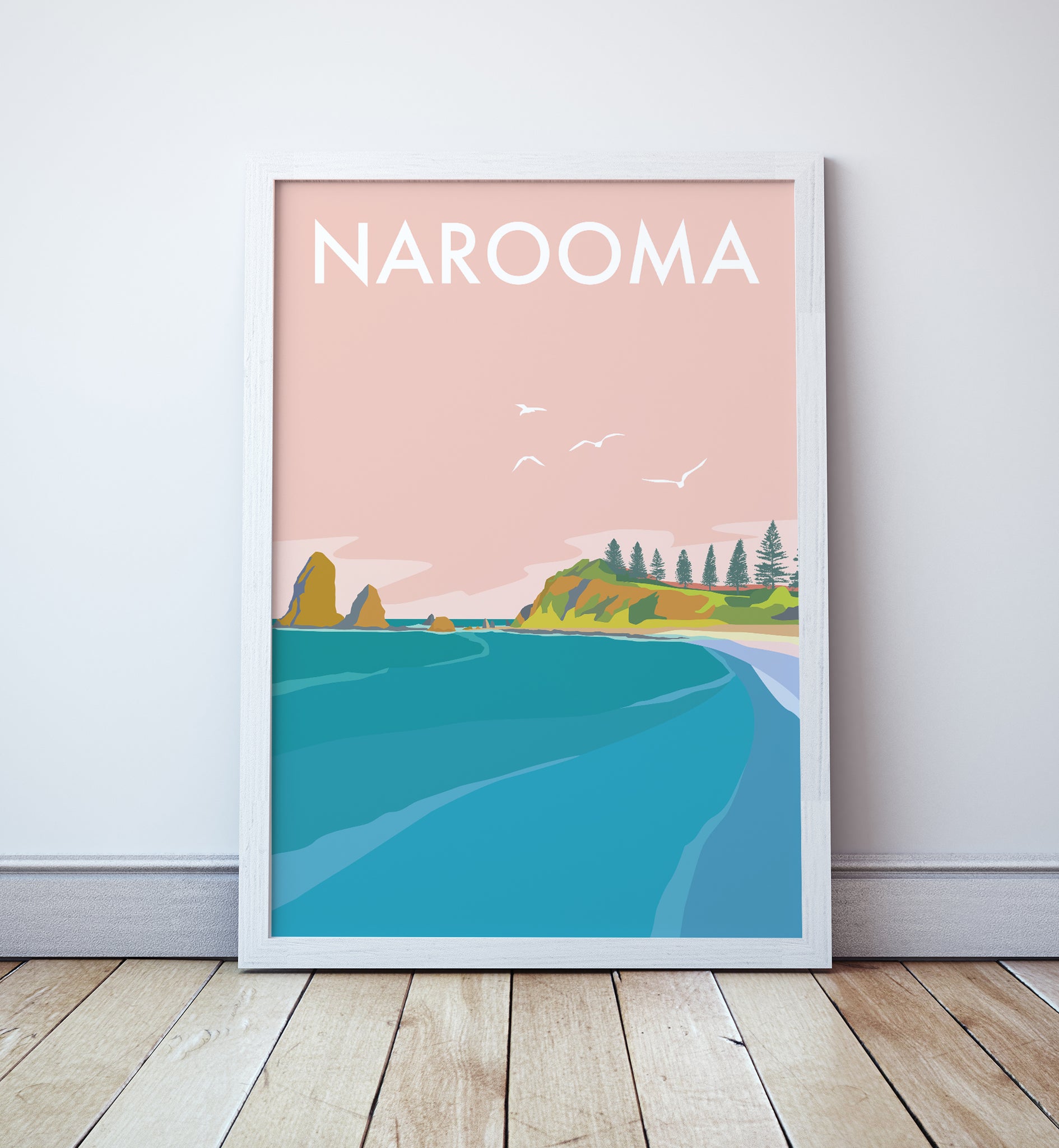 Narooma Beach Travel Print