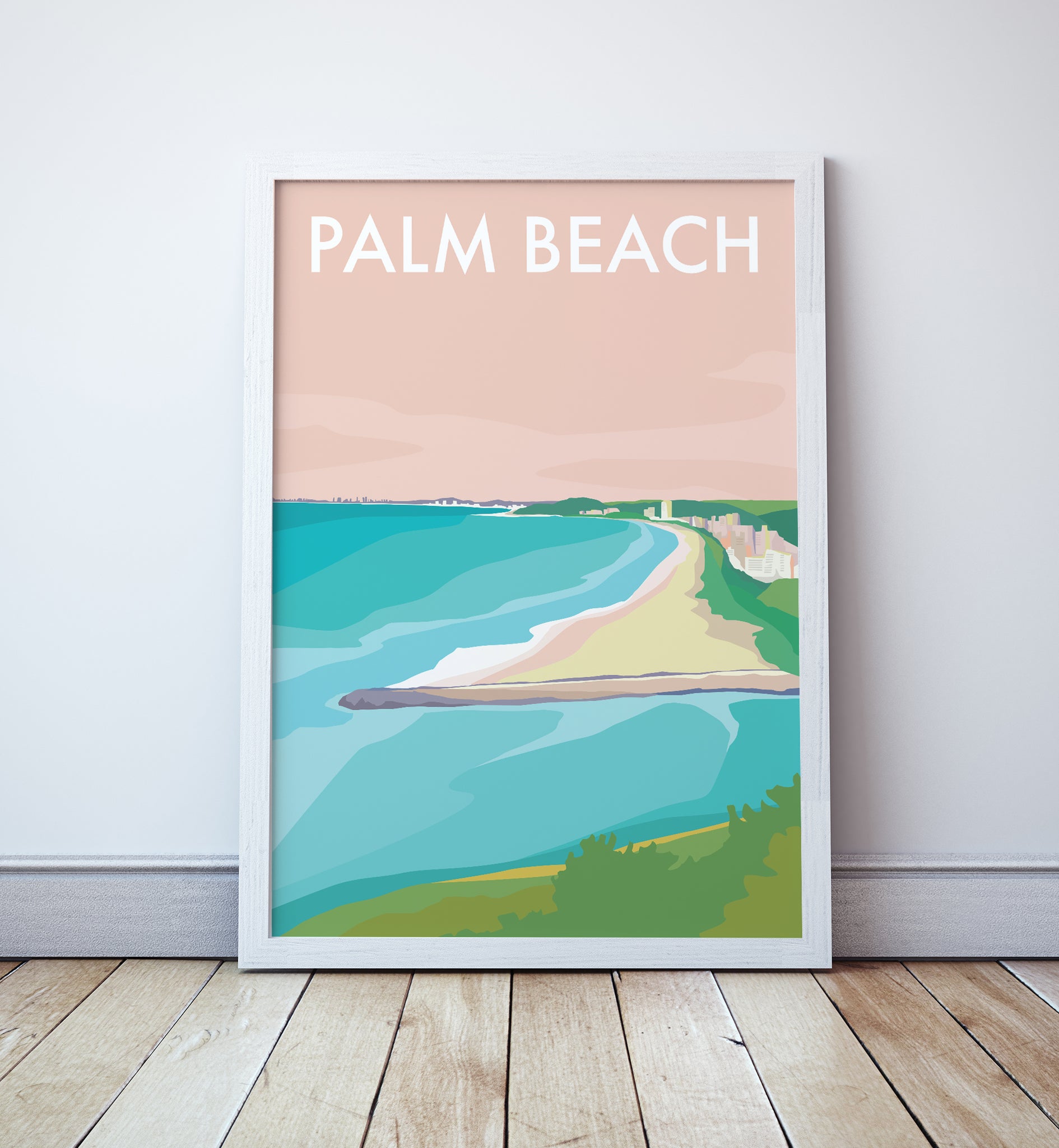 Palm Beach Gold Coast Travel Print