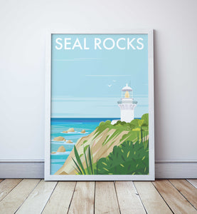Seal Rocks Travel Print